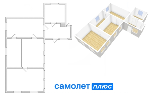 
   Продам дом, 74.1 м², Кемерово

. Фото 1.