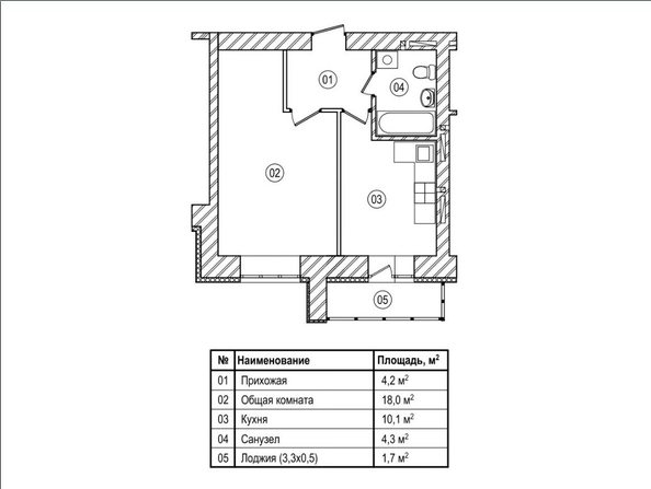 
  Продается 1-комн. квартира, 38.5 м², ЖК Верхний бульвар-2, дом 53 корп 2
. Фото 2.