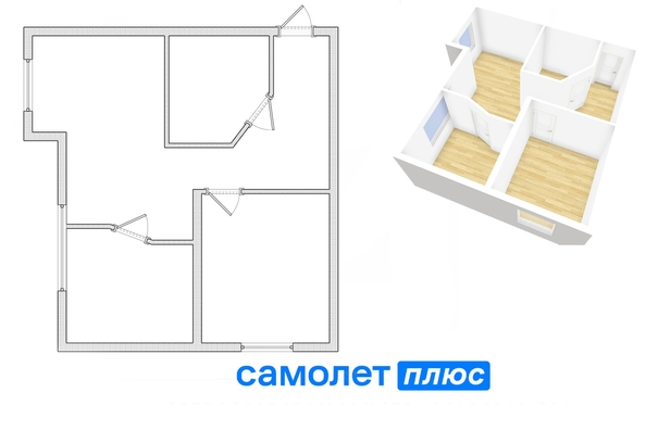 
  Продается 2-комн. квартира, 42.5 м², Кедровый б-р, д. 2
. Фото 1.