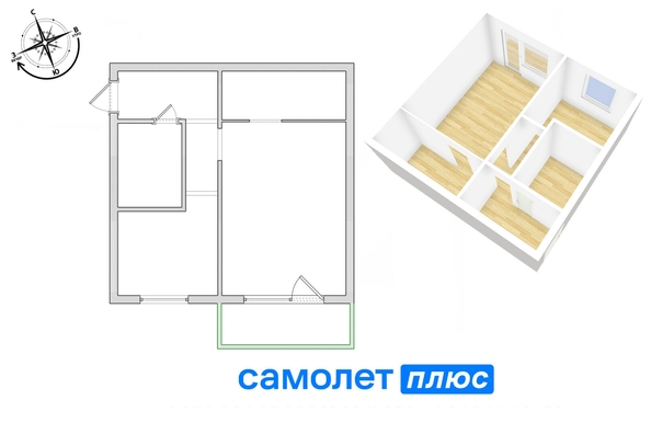
  Продается 1-комн. квартира, 31.1 м², Красноармейская ул, д. 125
. Фото 1.
