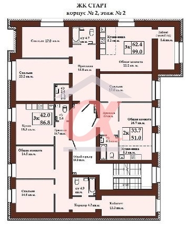 
   Продам 3-комнатную, 98 м², Тухачевского ул, 29Бк1

. Фото 30.