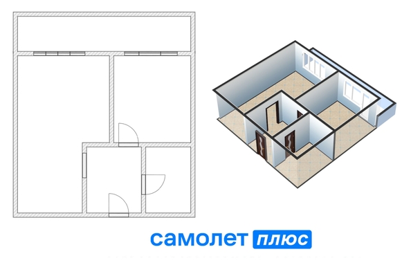 
   Продам 1-комнатную, 36.2 м², Серебряный бор ул, 27

. Фото 2.