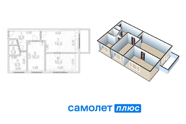 
   Продам 3-комнатную, 51.2 м², Инициативная ул, 1а

. Фото 22.