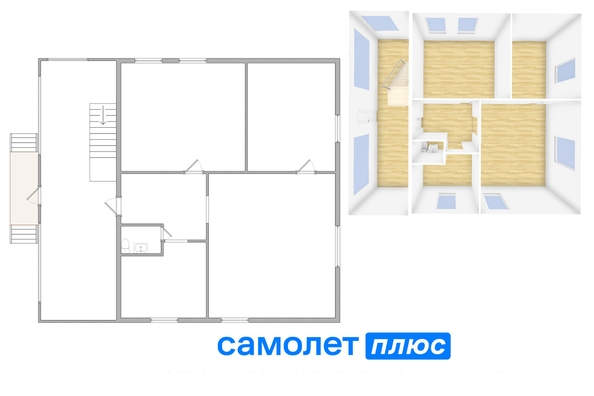 
  Продается коттедж, 122.2 м², село Мазурово
. Фото 36.