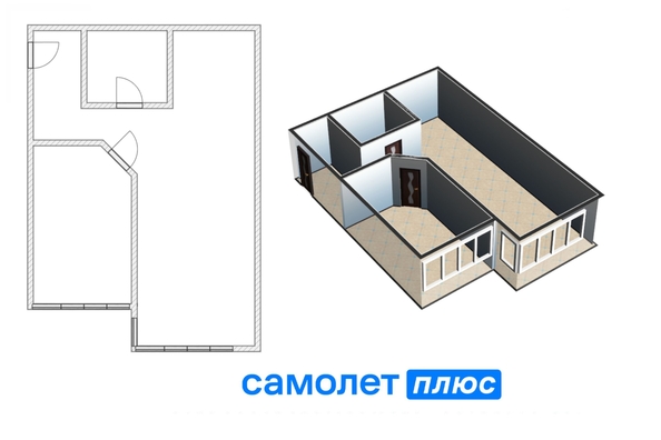 
  Продается 2-комн. квартира, 53.2 м², ЖК Солнечный бульвар, дом 25 корп 1
. Фото 2.