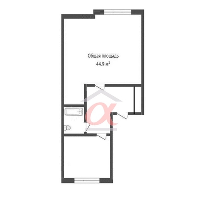 
  Продается 1-комн. квартира, 44.9 м², Космическая ул, д. 6
. Фото 15.