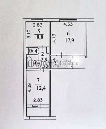 
  Продается 2-комн. квартира, 49.6 м², Веры Волошиной ул, д. 45а
. Фото 37.