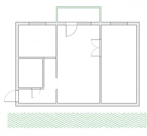 
  Продается 2-комн. квартира, 44.9 м², Терешковой ул, д. 44
. Фото 2.