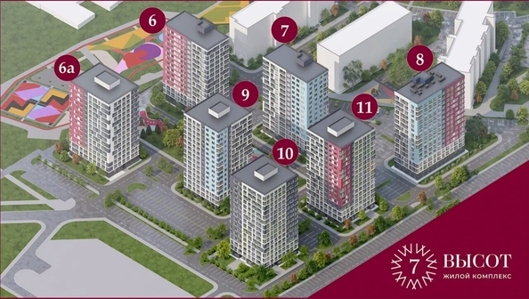 
  Продается 2-комн. квартира, 49 м², ЖК 7 высот, дом 6а
. Фото 4.