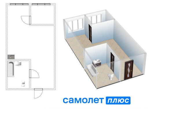 
  Продается студия, 36.1 м², ЖК Солнечный бульвар, дом 24 корп 2
. Фото 23.