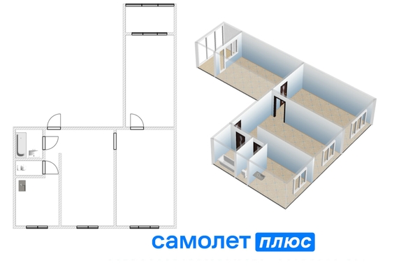 
  Продается 3-комн. квартира, 59.8 м², Ленинградский пр-кт, д. 36
. Фото 30.