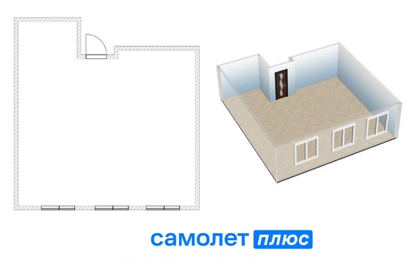 
  Продается 2-комн. квартира, 43.5 м², Строителей б-р, д. 71
. Фото 2.