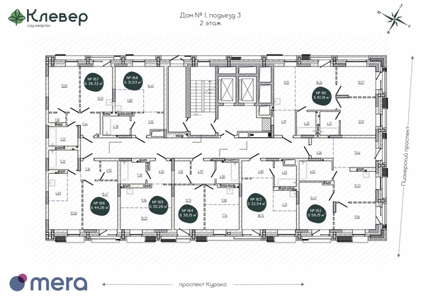
  Продается 1-комн. квартира, 31.03 м², ЖК Клевер
. Фото 1.