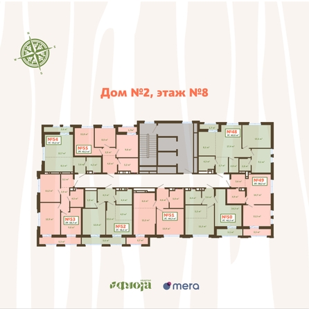 
  Продается 3-комн. квартира, 62.2 м², ЖК Флора, Зорге, 19Б
. Фото 1.