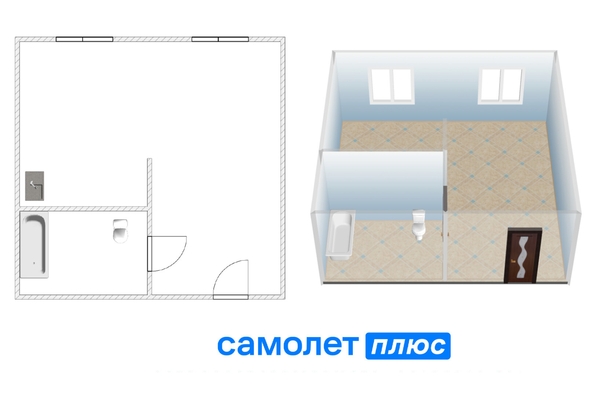 
  Продается студия, 33 м², Дегтярева ул, д. 3
. Фото 7.