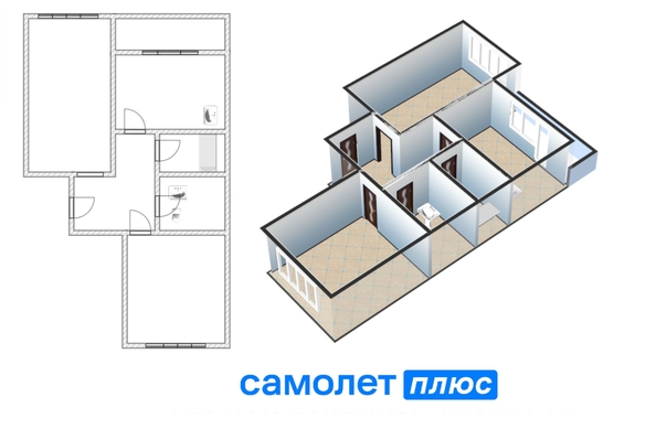 
  Продается 2-комн. квартира, 66 м², ЖК Верхний бульвар, дом 3 блок-секции «А», «Б»
. Фото 2.