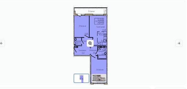 
  Продается 3-комн. квартира, 67.5 м², Химиков пр-кт, д. 83/3
. Фото 7.