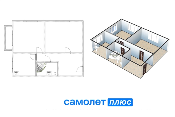 
  Продается 2-комн. квартира, 51.3 м², Советская ул, д. 10
. Фото 17.