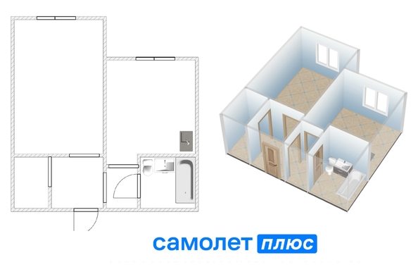 
  Продается 1-комн. квартира, 29 м², Центральная ул, д. 21
. Фото 24.