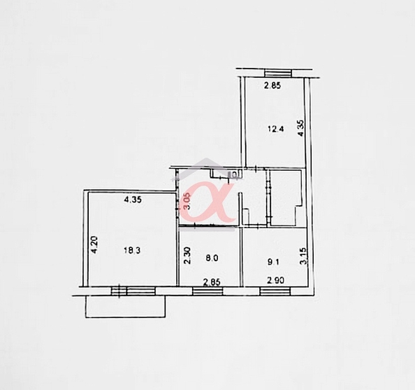 
  Продается 3-комн. квартира 63 м². Фото 2.