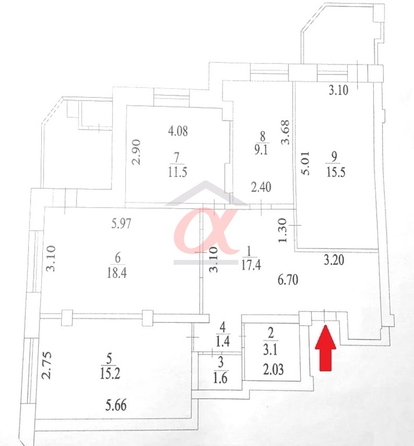 
  Продается 4-комн. квартира 93.2 м². Фото 15.