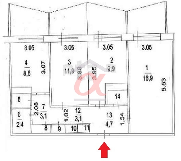 
  Продается 3-комн. квартира 65.1 м². Фото 21.