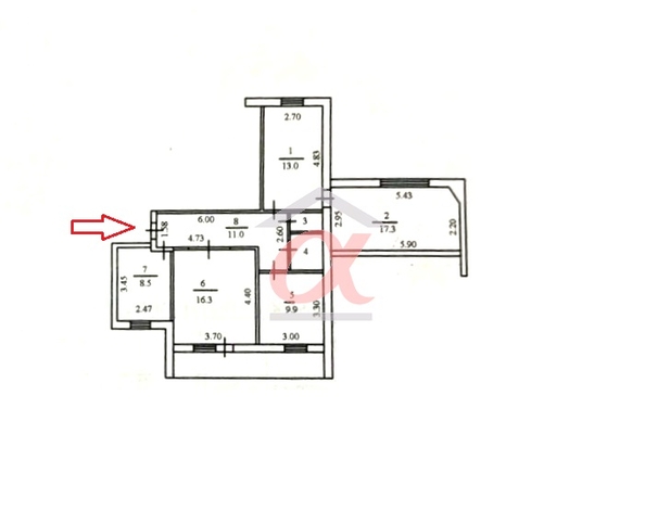 
  Продается 4-комн. квартира 80 м². Фото 33.