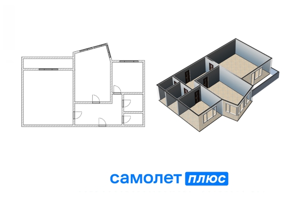 
  Продается 2-комн. квартира 65.1 м². Фото 22.