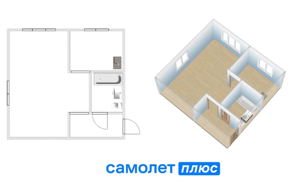 
  Продается 1-комн. квартира 30 м². Фото 12.