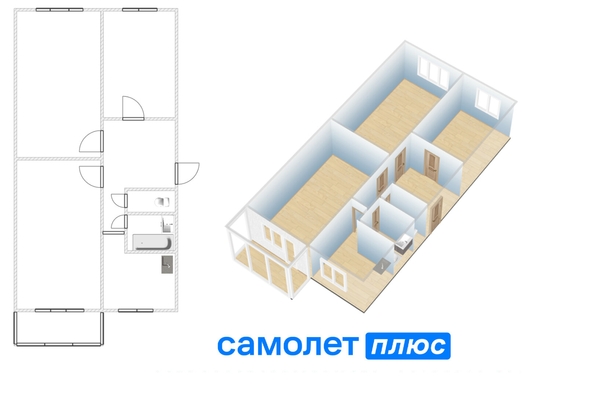 
  Продается 3-комн. квартира 61.3 м². Фото 20.