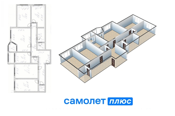
  Продается 4-комн. квартира 159.9 м². Фото 2.