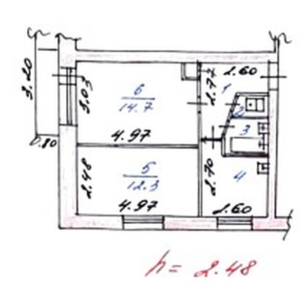 
  Продается 2-комн. квартира 41 м². Фото 21.