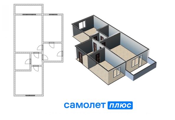 
  Продается 3-комн. квартира 49.7 м². Фото 14.