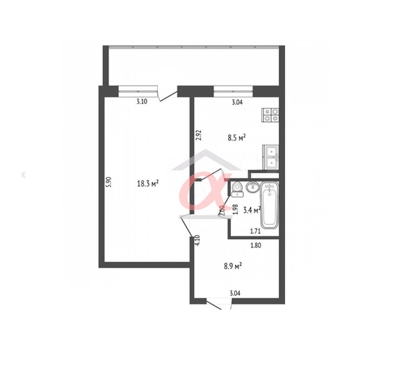 
  Продается 1-комн. квартира 39.2 м². Фото 15.
