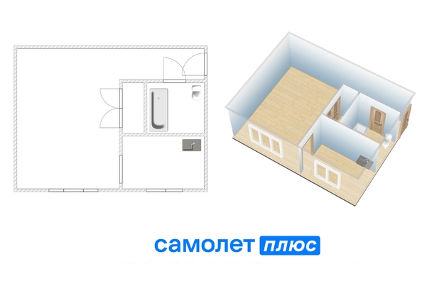 
  Продается 1-комн. квартира 30.7 м². Фото 2.