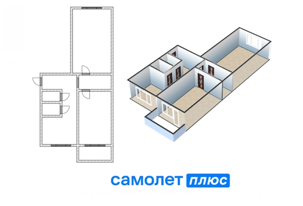 
  Продается 2-комн. квартира 47.4 м². Фото 24.