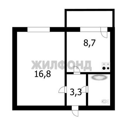 
   Продам 1-комнатную, 32.5 м², Михаила Немыткина ул, 5

. Фото 13.