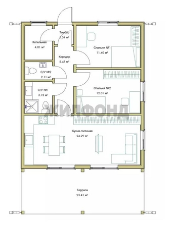 
   Продам дом, 88 м², Верх-Тула

. Фото 2.