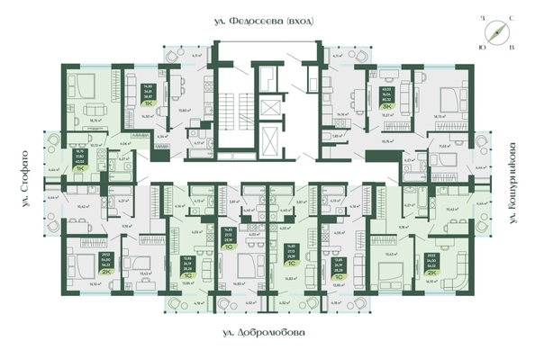 
  Продается студия, 31.65 м², ЖК Мичурин
. Фото 1.