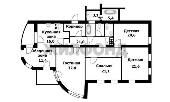 
   Продам 5-комнатную, 161.3 м², Ядринцевская ул, 18

. Фото 38.