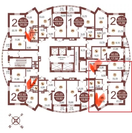 
  Продается 2-комн. квартира, 60 м², Закаменский мкр, д. 11
. Фото 1.