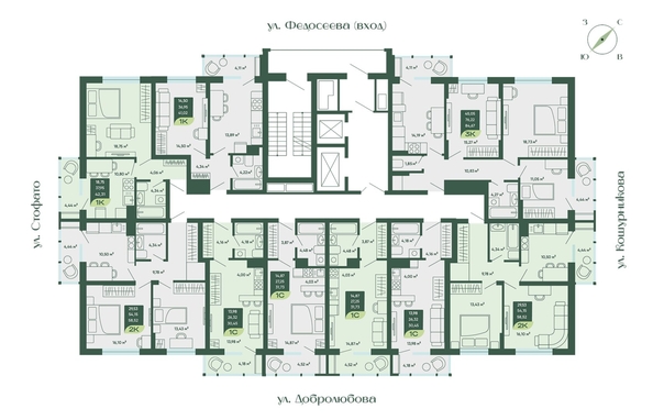 
  Продается 1-комн. квартира, 41.02 м², ЖК Мичурин
. Фото 3.