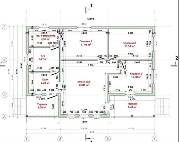 
   Продам дом, 102 м², Красная рябина ТСН

. Фото 2.