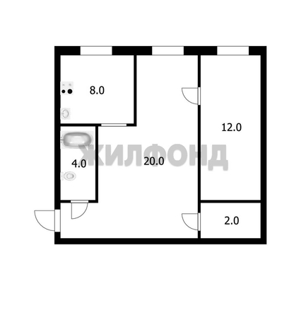 
   Продам 2-комнатную, 40.9 м², Школьная ул, 16

. Фото 13.