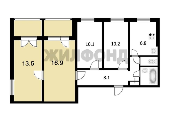 
   Продам комнату, 31 м², Связистов ул, 125

. Фото 3.