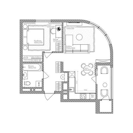 
  Продается 2-комн. квартира 57.3 м², в ЖК Беринг, дом 2. Фото 8.