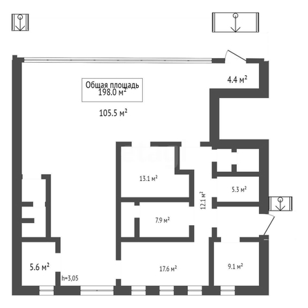 
   Сдам помещение, 198.3 м², Залесского ул, 5/1

. Фото 6.