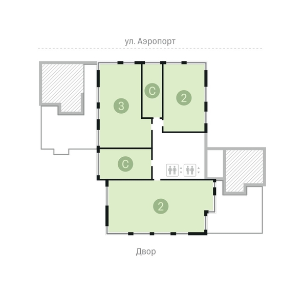 
   Продам студию, 37.5 м², Авиатор, дом 1-2

. Фото 9.