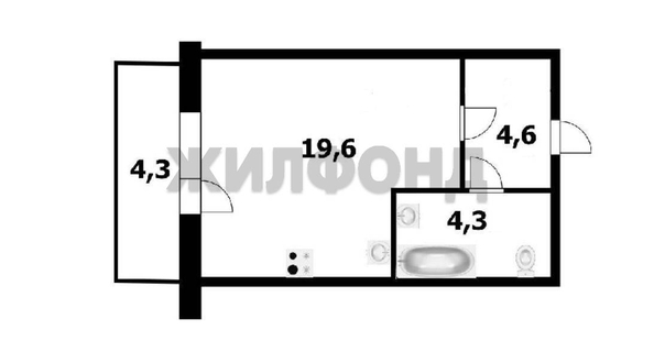 
   Продам студию, 28.4 м², Писарева ул, 125

. Фото 21.