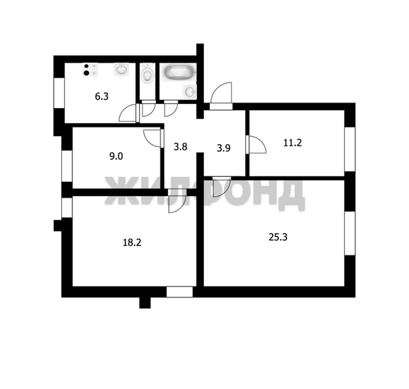 
   Продам 4-комнатную, 81.3 м², Урицкого ул, 36

. Фото 10.